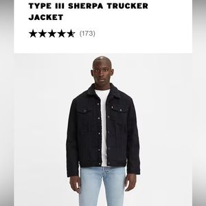 Type 3 Levi’s Sherpa jacket. Black